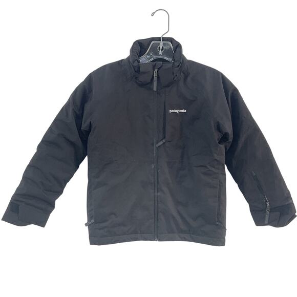Patagonia Black Polyester Zip-Up Ski Jacket Boys’ Size Small Preowned